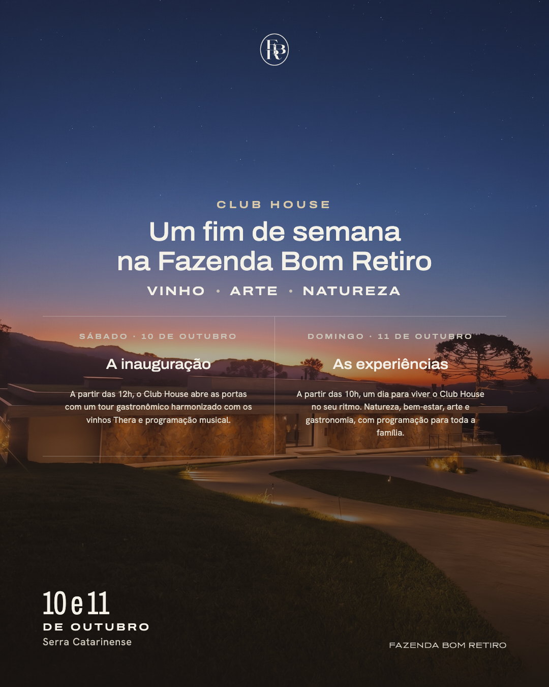 Teaser da programação — Club House